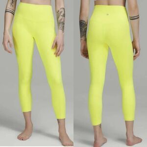 Lululemon Align HR Pant 25” Size 14 Electric Lemon NWT